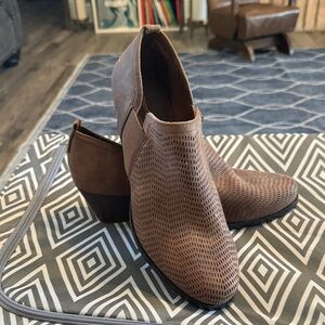 BareTraps Brown Ankle Booties